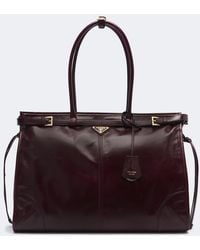 Prada - Bonnie Extra Large Leather Shoulder Bag - Lyst