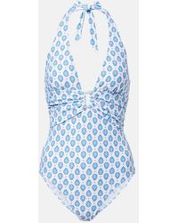 Heidi Klein - La Croissette Printed Swimsuit - Lyst