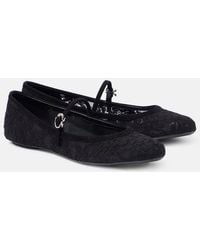 Gianvito Rossi - Ballerinas Mj Aus Spitze Mit Leder - Lyst
