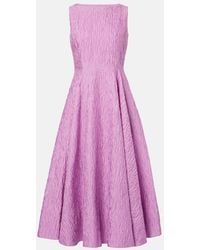 ROKSANDA - Tera Cloque Midi Dress - Lyst