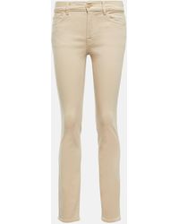 7 For All Mankind - Jean slim Roxanne a taille mi-haute - Lyst