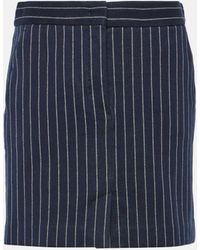 Max Mara - Kirsch Pinstripe Jersey Miniskirt - Lyst
