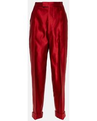 Tom Ford - Silk Duchesse Tapered Pants - Lyst