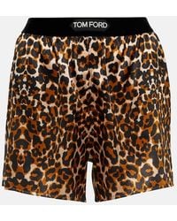 Tom Ford - Leopard-Print Shorts - Lyst