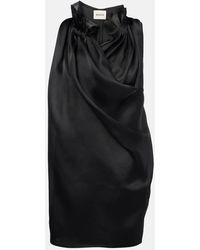 KHAITE - Meegan Draped Silk Top - Lyst