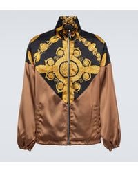 Versace - Baroque Print Techno Fabric Jacket For - Lyst