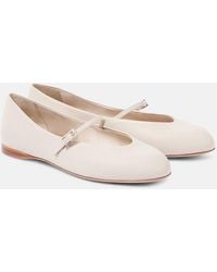 Max Mara - Leather Ballet Flats - Lyst