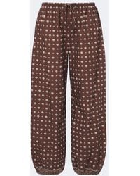 Doen - Yarrow Printed Cotton Tapered Pants - Lyst