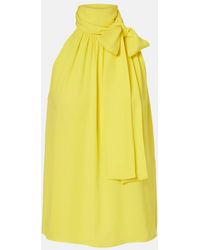 Valentino - Silk Georgette Blouse - Lyst