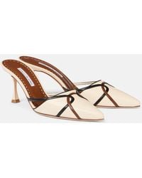 Manolo Blahnik - Mules Ragheb 70 Aus Leder - Lyst