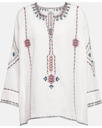 Isabel Marant - Clarisa Embroidered Blouse - Lyst
