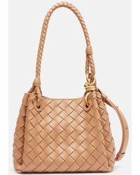 Bottega Veneta - Parachute Small Intrecciato Leather Tote Bag - Lyst