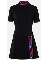 PUCCI - Bedrucktes Minikleid Aus Cady Mit Seide - Lyst