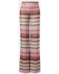 Missoni - Pantaloni A Gamba Larga Con Lame A Zig-Zag - Lyst