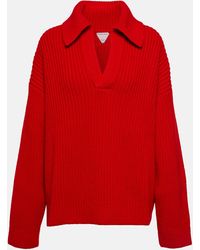 Bottega Veneta - Wool And Cashmere Polo Sweater - Lyst
