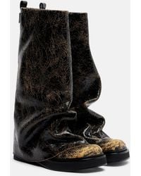The Attico - Robin Leather Knee-High Boots - Lyst
