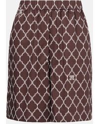 Max Mara - Ulutato High-Rise Cotton Bermuda Shorts - Lyst