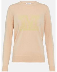 Max Mara - Pamir Logo Cashmere Sweater - Lyst