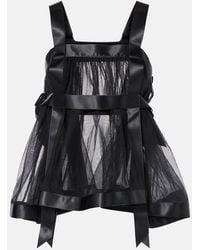 Noir Kei Ninomiya - Tulle Top - Lyst