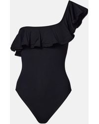 Melissa Odabash - Tennessee Ruffled One-Shoulder Swimsuit - Lyst