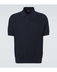 Brioni - Cotton, Silk, And Cashmere Polo Shirt - Lyst