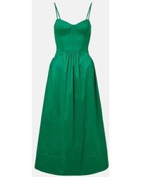 Rebecca Vallance - Bailey Belted Pleated Midi Dress - Lyst