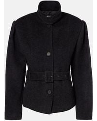 ROTATE BIRGER CHRISTENSEN - Chaqueta Marie En Mezcla De Lana Espigada - Lyst