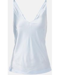 Dorothee Schumacher - Sense Of Shine Silk-Blend Satin Top - Lyst