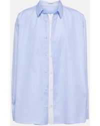 Loewe - Camisa de popelin de algodon a capas - Lyst