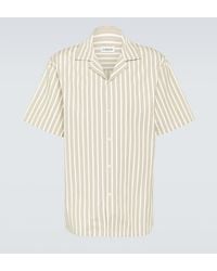 Lanvin - Striped Cotton Bowling Shirt - Lyst