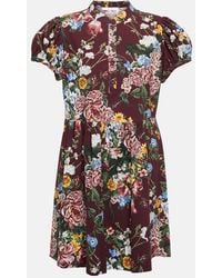 See By Chloé - See By Chloe Floral Cotton Minidress - Lyst