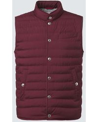 Brunello Cucinelli - Technical Down Vest - Lyst