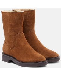 Veronica Beard - Creswell Suede Mid-Calf Boots - Lyst