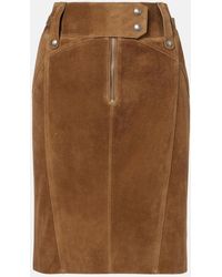 Tom Ford - Suede Pencil Skirt - Lyst