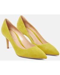 Gianvito Rossi - Gianvito 70 Suede Pumps - Lyst