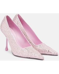 Jimmy Choo - Ixia 95 Embellished Satin Pumps - Lyst