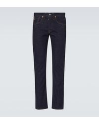 RRL - Embroidered Slim Jeans - Lyst