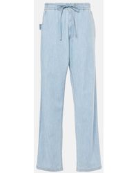 Bottega Veneta - High-Rise Wide-Leg Cotton Denim Jeans - Lyst