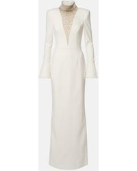 Rebecca Vallance - Bridal Melva Embellished Crepe Gown - Lyst