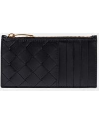 Bottega Veneta - Cartera De Piel Intrecciato - Lyst