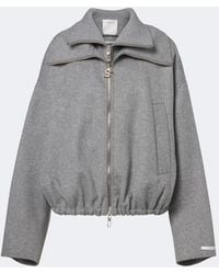 Sportmax - Oversized Virgin Wool Blouson Jacket - Lyst