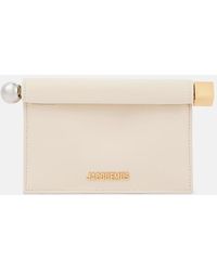 Jacquemus - La Petite Pochette Rond Carre Leather Clutch - Lyst