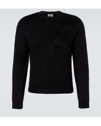Saint Laurent - Mohair And Wool-Blend Sweater - Lyst