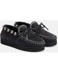 Isabel Marant - Forley Shearling-Lined Suede Mocassins - Lyst