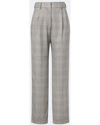 Blazé Milano - Fox Checked Wool, Silk, And Cashmere Straight Pants - Lyst