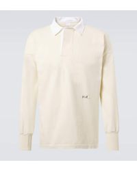 Maison Margiela - Logo Cotton Jersey Polo Shirt - Lyst