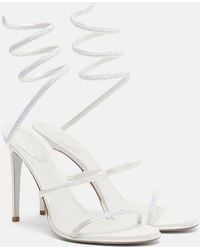 Rene Caovilla - Cleo Embellished Leather Sandals - Lyst