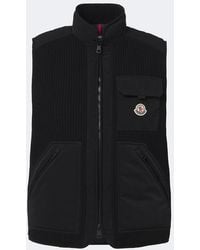 Moncler - Lenevra Wool-Blend Down Vest - Lyst