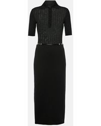 Givenchy - Voyou Belted Wool Shirt Dress - Lyst