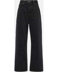Wardrobe NYC - High-rise Straight Jeans - Lyst